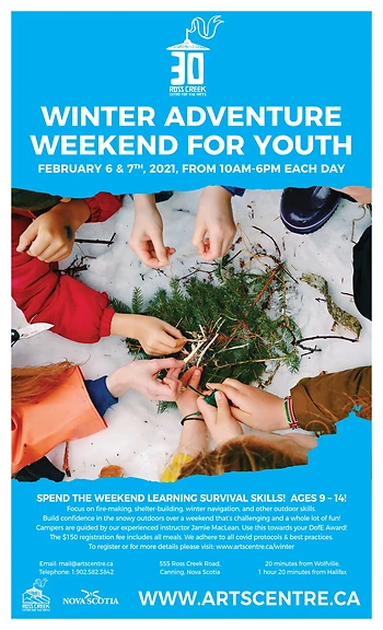 Poster for Youth Winter Adventure Weekend