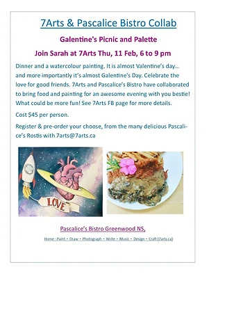 Poster for Dinner & Watercolour Painting