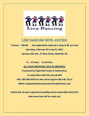 Poster for CoEd Line Dancing