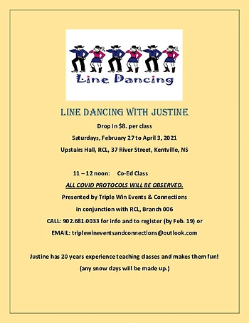 Poster for CoEd Line Dancing