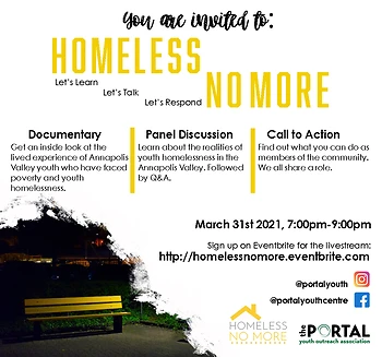 Poster for Homeless No More; Let's Learn, Let's Talk, Let's Respond
