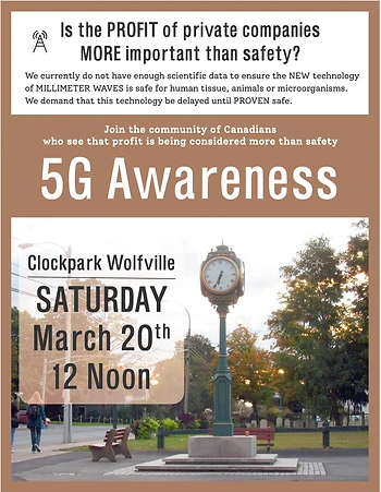 Poster for Spring Equinox 5G Global Awareness