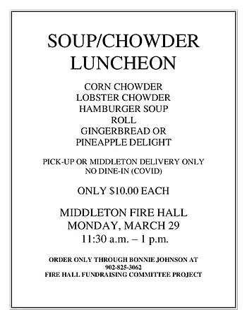 Poster for Soup & Chowder Luncheon