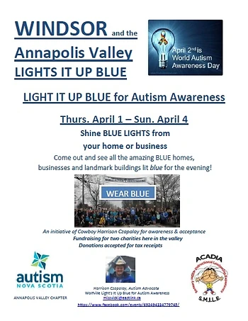 Poster for Light It Up Blue for Autism Awareness