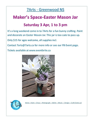 Poster for Easter Mason Jar Craft