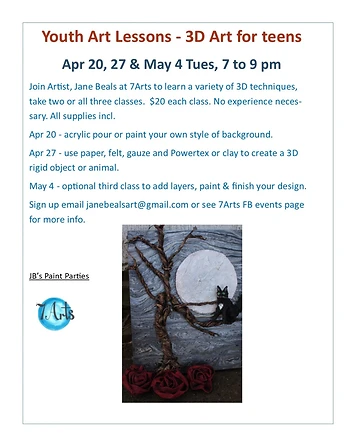 Poster for 3D Art Lessons