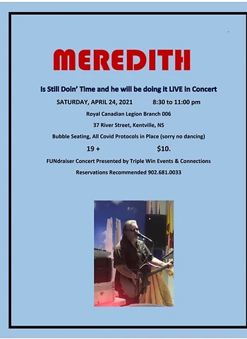 Poster for Meredith Live in Concert