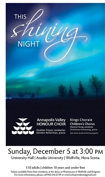 Poster for This Shining Night Holiday Concert