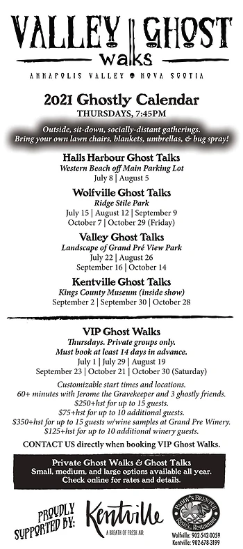 Poster for VIP Ghost Walk