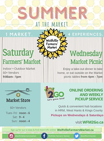 Poster for Wolfville Farmers’ Market