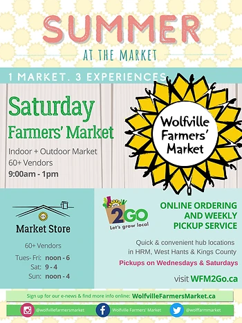 Poster for Wolfville Farmers’ Market