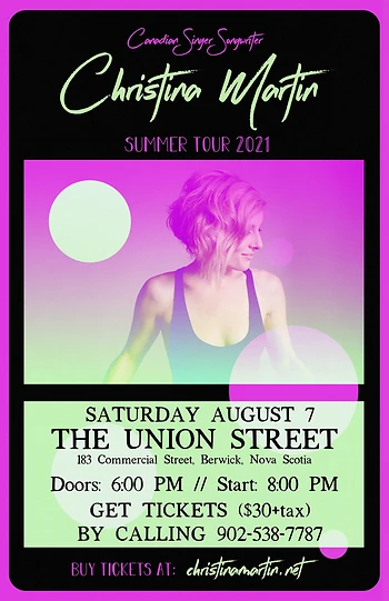 Poster for Christina Martin