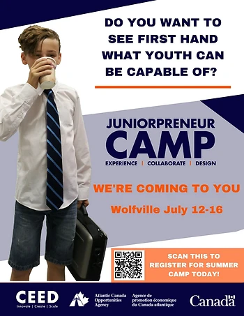 Poster for CEED's Juniorpreneur Camp