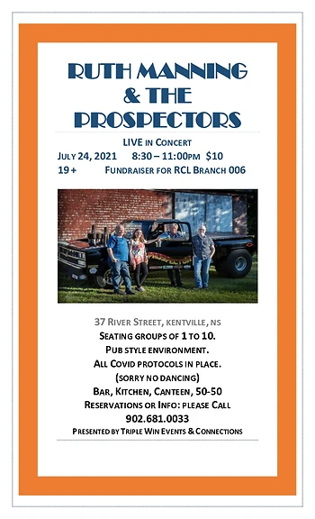 Poster for Ruth Manning & the Prospectors