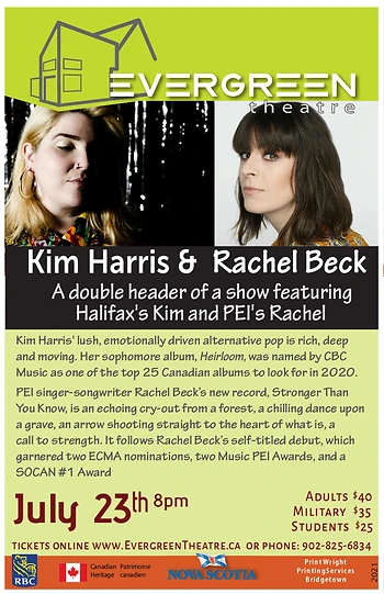 Poster for Kim Harris & Rachel Beck