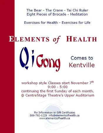Poster for Elements of Health QiGong