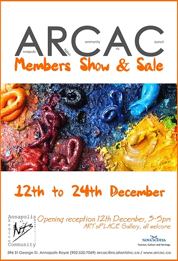 Poster for ARCAC Members' Exhibition & Sale