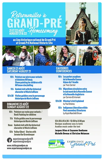 Poster for Acadian Music Under the Tent - Homecoming - Retrouvailles