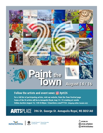 Poster for Paint the Town Annapolis Royal