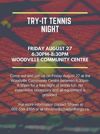 Poster for Tennis Try It Night