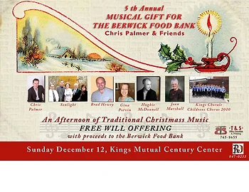 Poster for Christmas Food Bank Concert