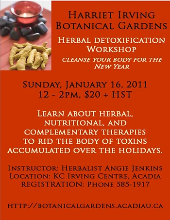 Poster for Herbal Detoxification Workshop