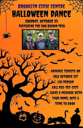Poster for Halloween Dance with Rob Brown Trio