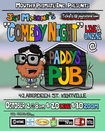 Poster for Jay Malone's Comedy Night!