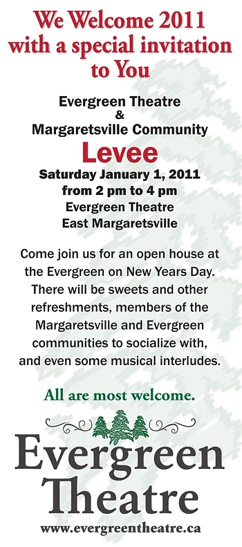 Poster for New Year's Levee