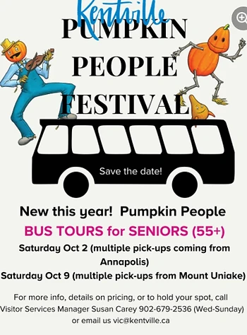 Poster for Pumpkin People Seniors Bus Tour