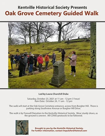 Poster for Guided Cemetery Walk