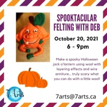 Poster for Felting Spooktacular with Deb