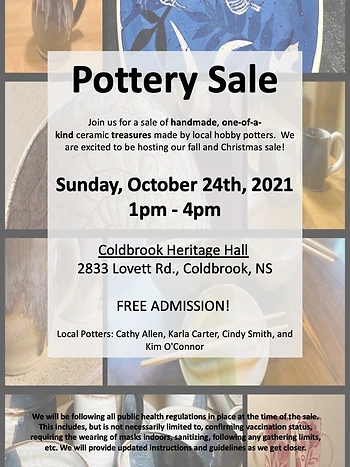Poster for Pottery Sale