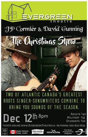 Poster for JP Cormier & David Gunning - The Christmas Show
