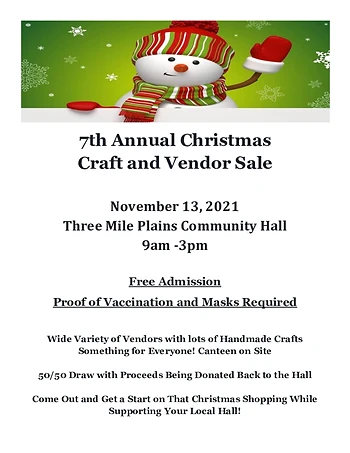 Poster for Christmas Craft and Vendor Sale