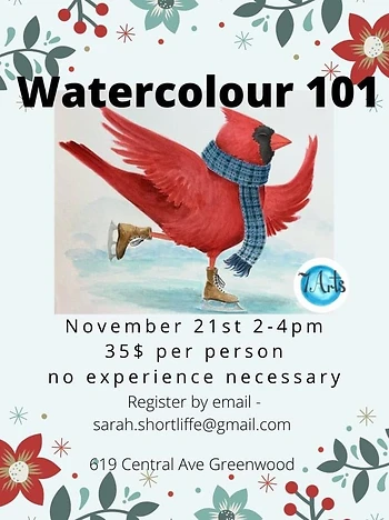 Poster for Watercolour Painting Class