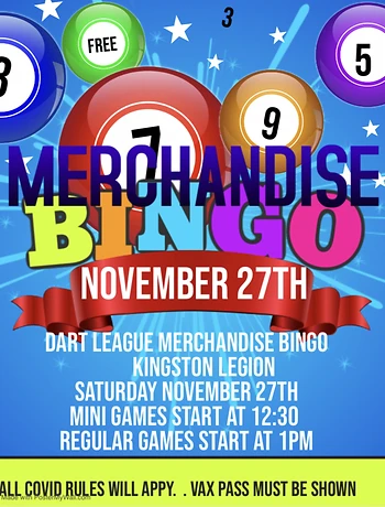 Poster for Merchandise Bingo