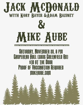 Poster for Jack McDonald and Mike Aubé