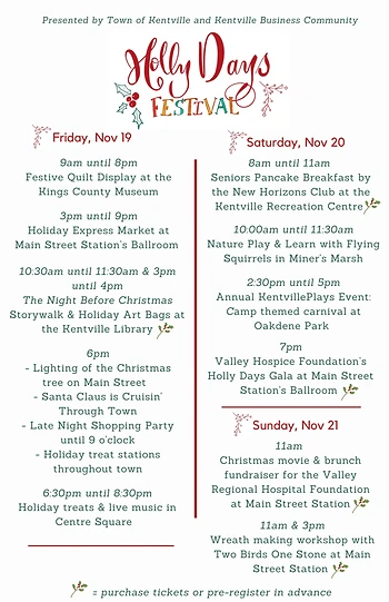 Poster for Holly Days Festival