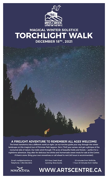 Poster for Solstice Torchlight Forest Walk