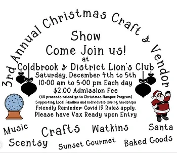 Poster for Craft & Vendor Show