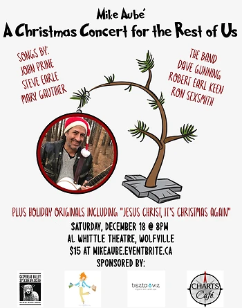 Poster for Mike Aubé “A Christmas Concert for the Rest of Us”