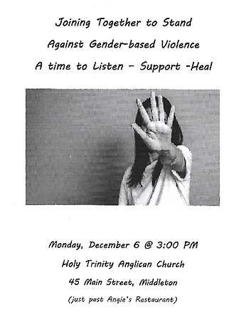 Poster for Stand Against Gender based Violence