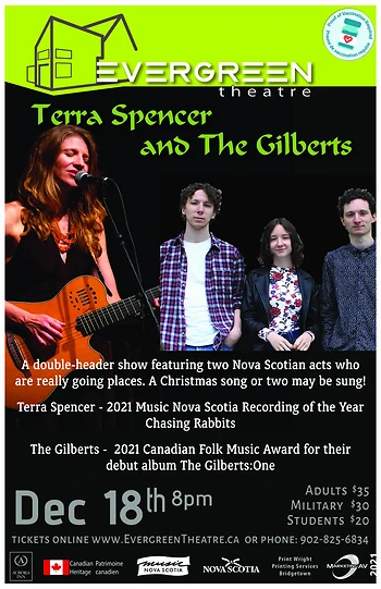 Poster for Terra Spencer & The Gilberts > Postponed