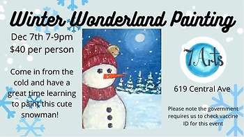 Poster for Paint Night Snowman