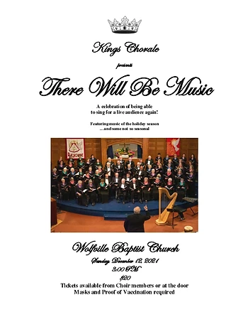 Poster for Kings Chorale Concert