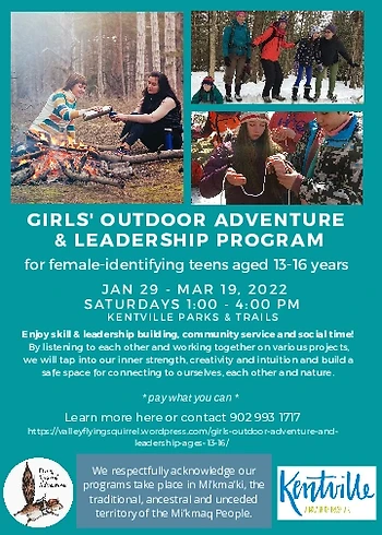 Poster for Girls' Outdoor Adventure & Leadership