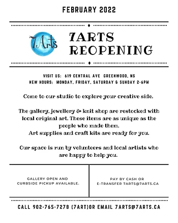 Poster for Art Gallery Reopening