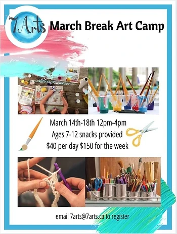 Poster for March Break Art Camp