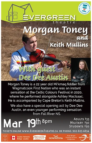 Poster for Morgan Toney, Keith Mullins and Dee Dee Austin